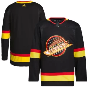 Exquisite Vancouver Canucks adidas Men's Retro Primegreen Authentic Blank Jersey   Black
