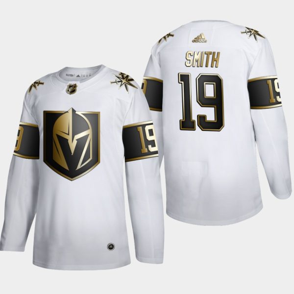 Outstanding Vegas Golden Knights #19 Reilly Smith Men's Adidas White Golden Edition Limited Stitched NHL Jersey