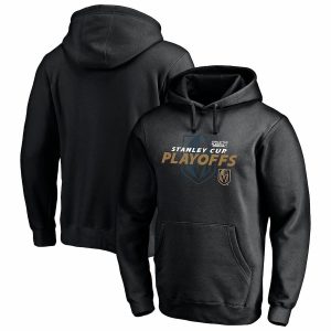 Exquisite Vegas Golden Knights 2021 Stanley Cup Playoffs Bound Turnover Pullover Hoodie   Black
