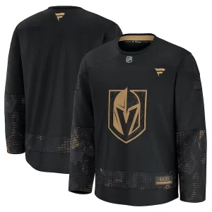 Magnificent Vegas Golden Knights 2024 Military Appreciation Practice Jersey   Black