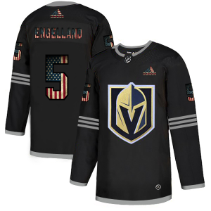 Premium Vegas Golden Knights #5 Deryk Engelland Adidas Men's Black USA Flag Limited NHL Jersey?