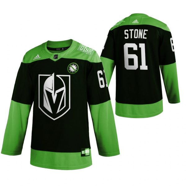 Outstanding Vegas Golden Knights #61 Mark Stone Men's Adidas Green Hockey Fight nCoV Limited NHL Jersey