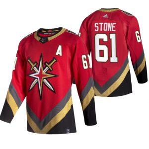 Magnificent Vegas Golden Knights #61 Mark Stone Red Men's Adidas 2020 21 Reverse Retro Alternate NHL Jersey