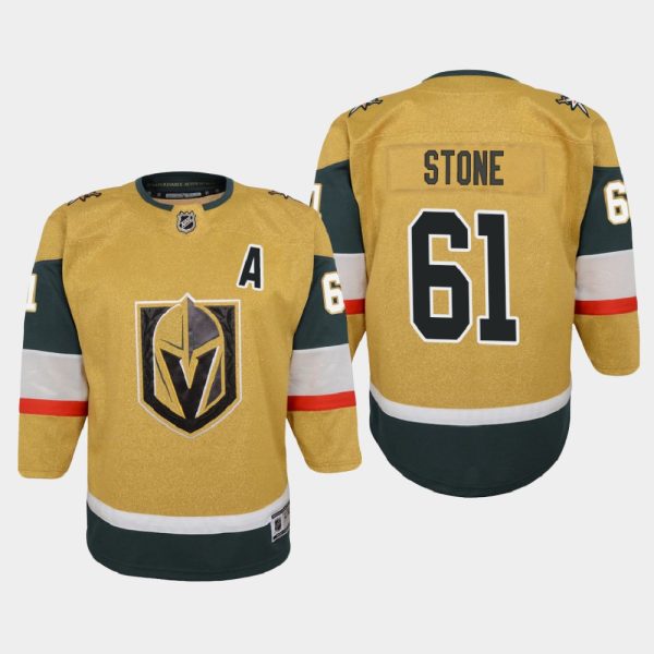 Premium Vegas Golden Knights #61 Mark Stone Youth 2020 21 Player Alternate Stitched NHL Jersey Gold