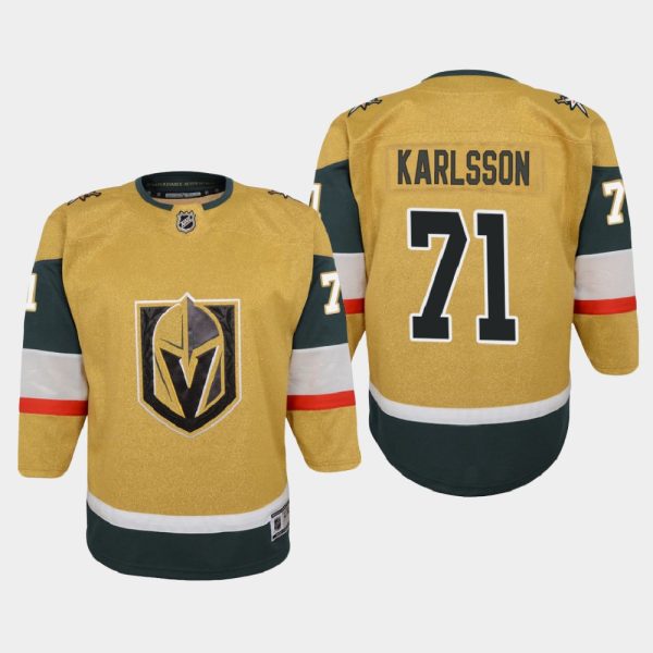 Magnificent Vegas Golden Knights #71 William Karlsson Youth 2020 21 Player Alternate Stitched NHL Jersey Gold