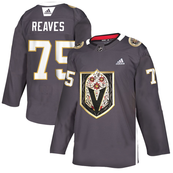 Exquisite Vegas Golden Knights #75 Ryan Reaves Men's Grey Adidas Latino Heritage Night Stitched NHL Jersey