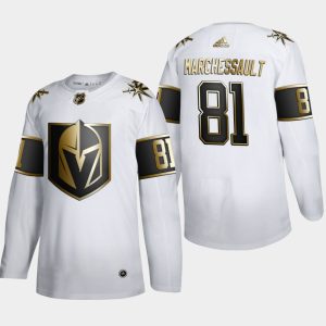 Superior Vegas Golden Knights #81 Jonathan Marchessault Men's Adidas White Golden Edition Limited Stitched NHL Jersey