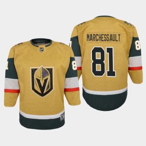 Outstanding Vegas Golden Knights #81 Jonathan Marchessault Youth 2020 21 Player Alternate Stitched NHL Jersey Gold