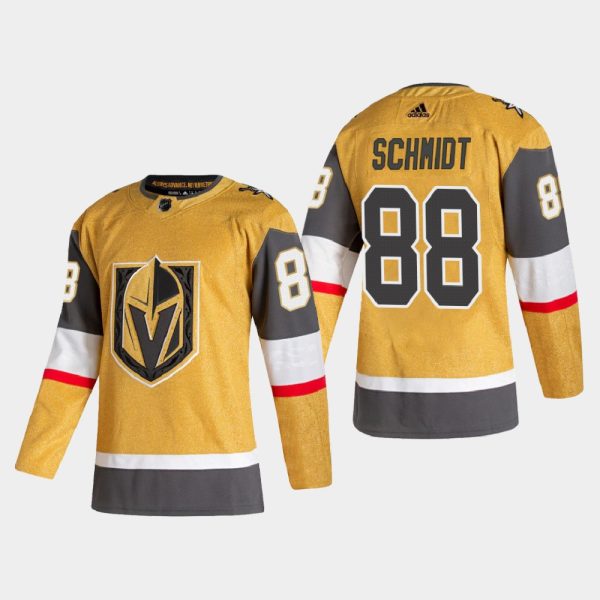 Outstanding Vegas Golden Knights #88 Nate Schmidt Men's Adidas 2020 21 Authentic Player Alternate Stitched NHL Jersey Gold