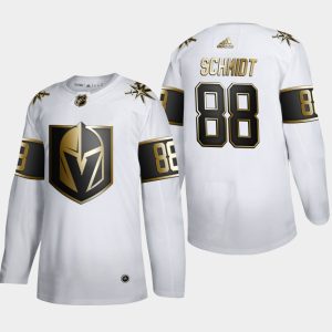 Stunning Vegas Golden Knights #88 Nate Schmidt Men's Adidas White Golden Edition Limited Stitched NHL Jersey