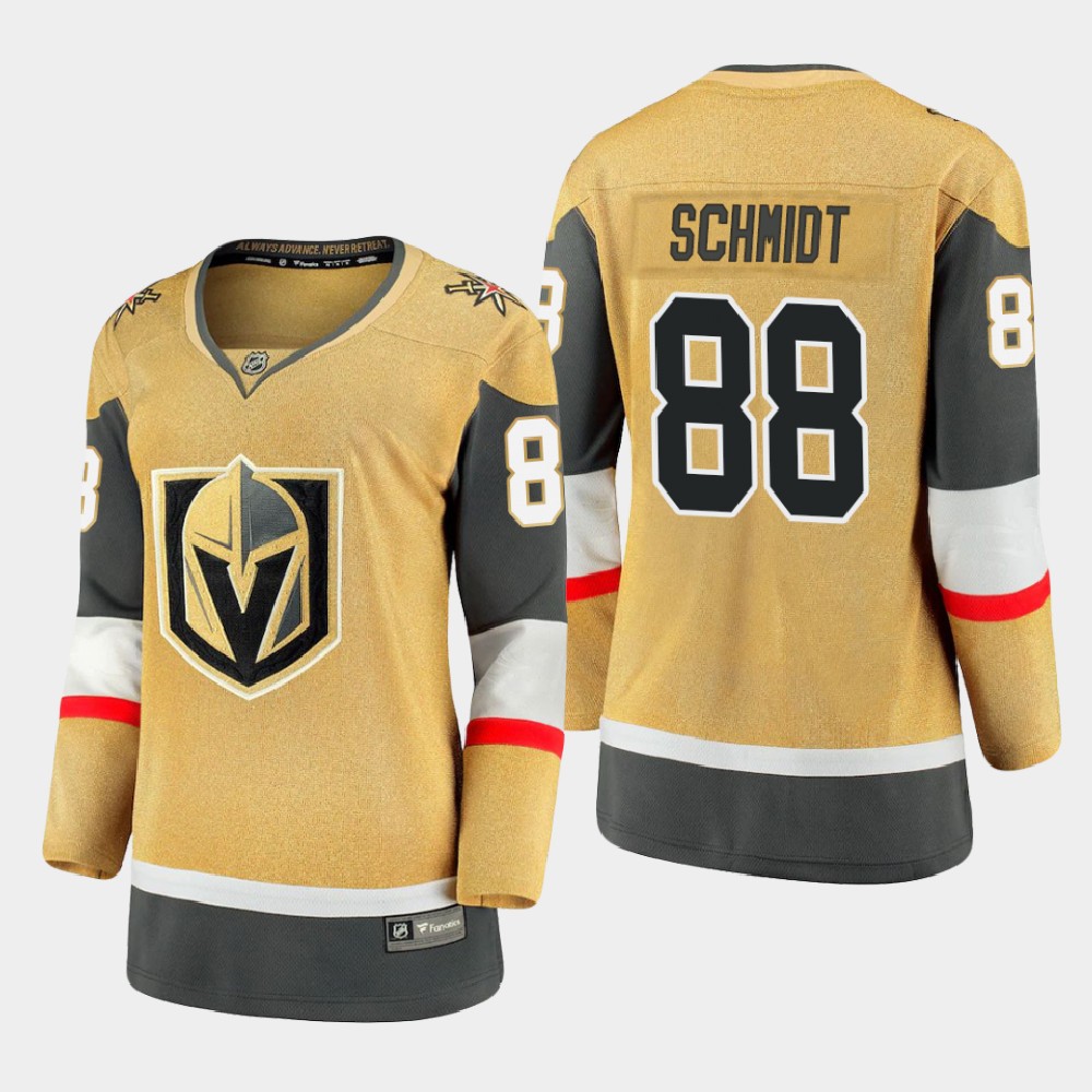 Superior Vegas Golden Knights #88 Nate Schmidt Women 2020 21 Player Alternate Stitched NHL Jersey Gold