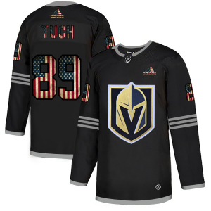 Superior Vegas Golden Knights #89 Alex Tuch Adidas Men's Black USA Flag Limited NHL Jersey