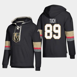 Splendid Vegas Golden Knights #89 Alex Tuch Black adidas Lace Up Pullover Hoodie