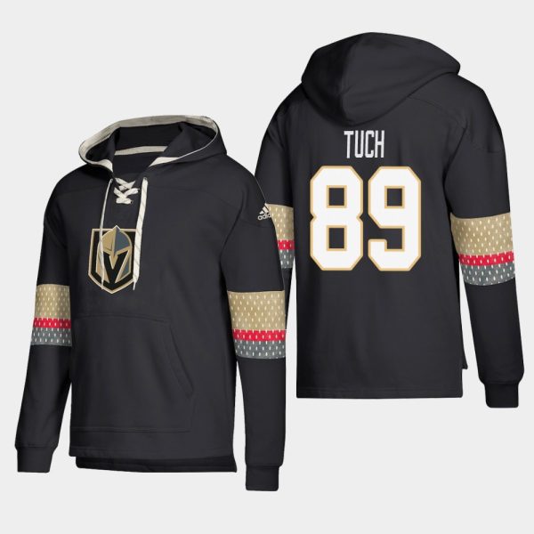 Splendid Vegas Golden Knights #89 Alex Tuch Black adidas Lace Up Pullover Hoodie