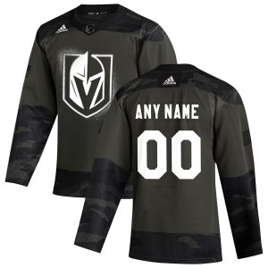 Premium Vegas Golden Knights Adidas 2019 Veterans Day Authentic Custom Practice NHL Jersey Camo
