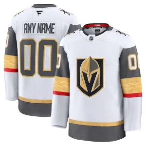 Splendid Vegas Golden Knights Away Premium Custom Jersey   White/Gold/Gray