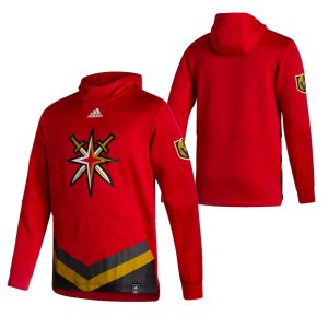 First - rate Vegas Golden Knights Blank Adidas Reverse Retro Pullover Hoodie Red