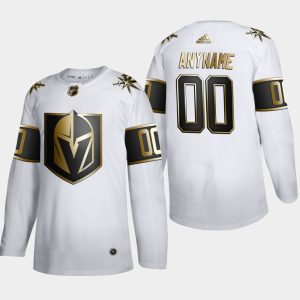 Gorgeous Vegas Golden Knights Custom Men's Adidas White Golden Edition Limited Stitched NHL Jersey
