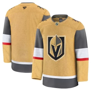 Stunning Vegas Golden Knights Home Premium Jersey   Gold/Gray/White