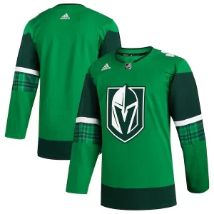 Stunning Vegas Golden Knights adidas 2023 St. Patrick's Day Primegreen Authentic Jersey   Kelly Green