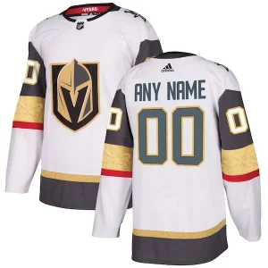 Exquisite Vegas Golden Knights adidas Away Authentic Custom Jersey   White