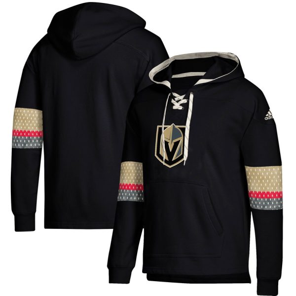 First - rate Vegas Golden Knights adidas Jersey Lace Up Pullover Hoodie Black