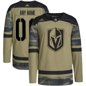 Gorgeous Vegas Golden Knights adidas Military Appreciation Team Authentic Custom Practice Jersey   Camo