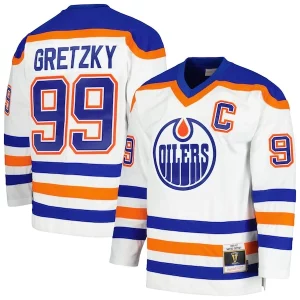 Exceptional Wayne Gretzky Edmonton Oilers 1986/87 Blue Line Player Jersey   White