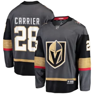 Exquisite William Carrier Vegas Golden Knights Alternate Breakaway Player Jersey   Gray