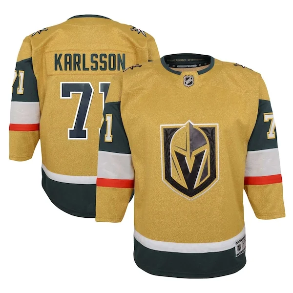 Stunning William Karlsson Vegas Golden Knights Youth Home Premier Player Jersey Gold