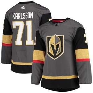 Gorgeous William Karlsson Vegas Golden Knights adidas Alternate Primegreen Authentic Player Jersey   Gray